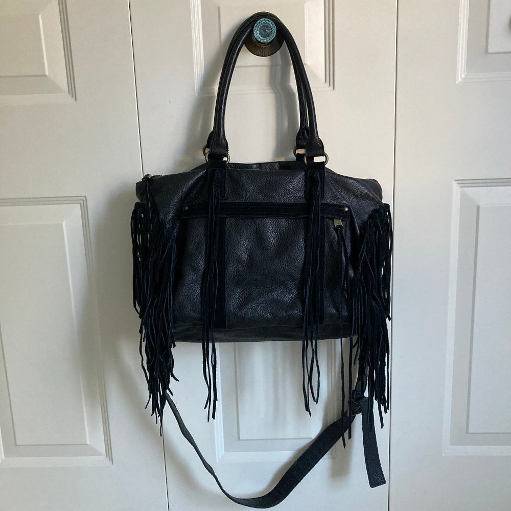 Liebeskind Berlin Paula Large Soft Leather Fringe Bag NWT